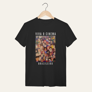 Nome do produto Camiseta Viva o Cinema Brasileiro: Galeria de Ícones - VOZ ATIVA | Algodão 100% (Quality)