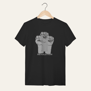 Nome do produto Camiseta Revolution: União e Resistência - VOZ ATIVA | Algodão 100% (Quality)