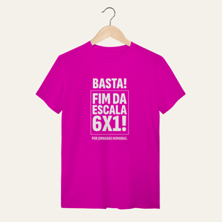 Nome do produto Camiseta Fim da Escala 6x1: Jornadas Humanas - VOZ ATIVA | Algodão 100% (Quality)