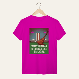 Nome do produto Camiseta Limpar o Congresso 2026: Voz Ativa | Algodão 100% (Quality)
