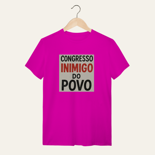 Nome do produto Camiseta Congresso Inimigo do Povo: Resistência e Luta - VOZ ATIVA | Algodão 100% (Quality)