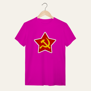 Nome do produto Camiseta Estrela Soberana: Unidade e Trabalho - VOZ ATIVA | Algodão 100% (Quality)