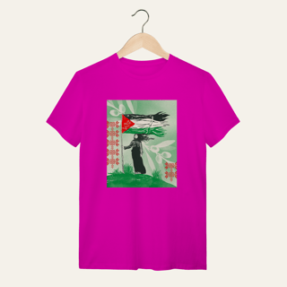 Nome do produto Camiseta Resistência Palestina: Luta e Resistência - VOZ ATIVA | Algodão 100% (Quality)