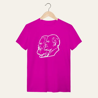 Nome do produto Camiseta Marx, Engels e Lenin: Teoria e Fundamentos - VOZ ATIVA | Algodão 100% (Quality)