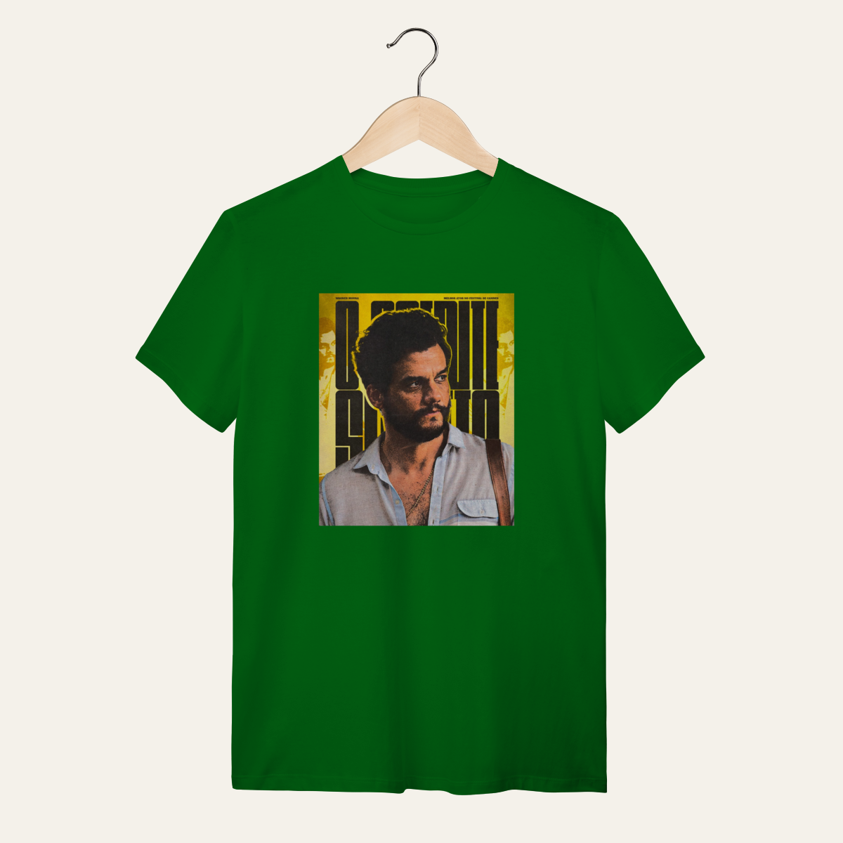 Nome do produto: Camiseta O Agente Secreto: Wagner Moura - Arte e Cinema | Algodão 100% (Quality)
