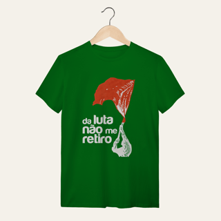 Nome do produto Camiseta Da Luta Não Me Retiro: Firmeza e Ideia - VOZ ATIVA | Algodão 100% (Quality)