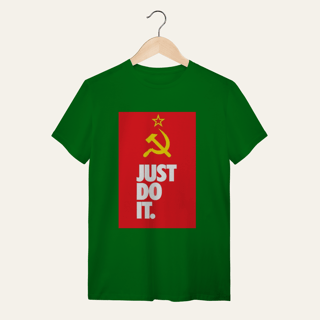Nome do produto Camiseta Socialismo Just Do It: Ação Popular - VOZ ATIVA | Algodão 100% (Quality)