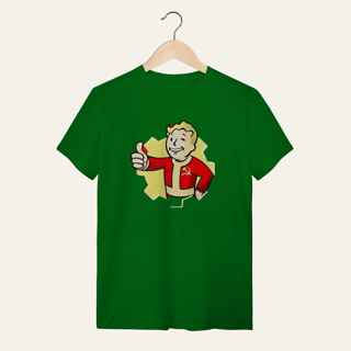 Nome do produto Camiseta Vault Boy Revolucionário: Sátira Ativa - VOZ ATIVA | Algodão 100% (Quality)