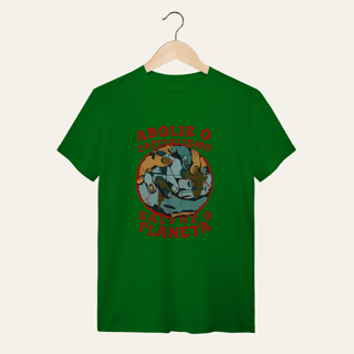 Nome do produto Camiseta Abolir o Capitalismo: Terra e Natureza - VOZ ATIVA | Algodão 100% (Quality)