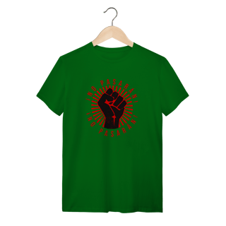 Nome do produto Camiseta ¡No Pasarán!: Luta e Resistência - VOZ ATIVA | Algodão 100% (Quality)