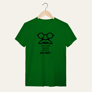 Camiseta Paulo Freire: O Saber que Liberta - Voz Ativa | Algodão 100% (Quality)