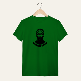 Nome do produto Camiseta Zumbi dos Palmares Vive - Voz Ativa | Algodão 100% (Quality)