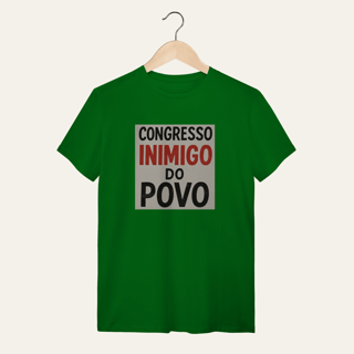 Nome do produto Camiseta Congresso Inimigo do Povo: Resistência e Luta - VOZ ATIVA | Algodão 100% (Quality)
