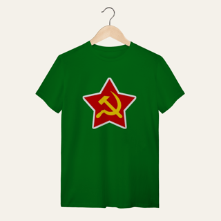 Nome do produto Camiseta Estrela Soberana: Unidade e Trabalho - VOZ ATIVA | Algodão 100% (Quality)