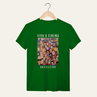 Nome do produto Camiseta Viva o Cinema Brasileiro: Galeria de Ícones - VOZ ATIVA | Algodão 100% (Quality)