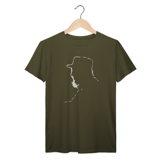 Nome do produto Camiseta Fidel Castro Silhueta: Heróis do Povo - VOZ ATIVA | Algodão 100% (Prime-Premium)
