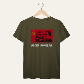 Nome do produto Camiseta Poder Popular: Teoria e Prática - Voz Ativa | Algodão 100% (Prime-Premium)
