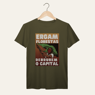 Nome do produto Camiseta Ergam Florestas: Terra e Natureza - VOZ ATIVA | Algodão 100% (Prime-Premium)