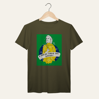 Nome do produto Camiseta A Gente Vai Sorrir Sim: Arte e Cinema - VOZ ATIVA | Algodão 100% (Prime-Premium)