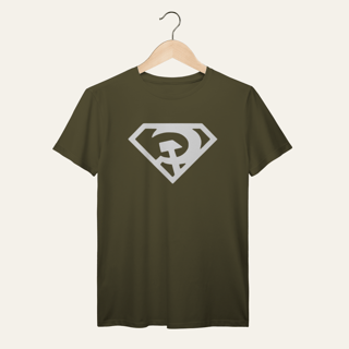 Nome do produto Camiseta Super-Homem Revolucionário: Sátira Ativa - VOZ ATIVA | Algodão 100% (Prime-Premium)