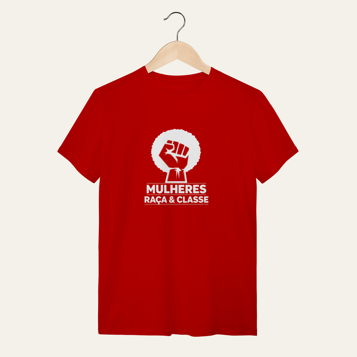 Nome do produto: Camiseta Angela Davis: Raça e Classe - Voz Ativa | Algodão 100% (Quality)