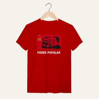 Nome do produto Camiseta Poder Popular: Teoria e Prática - Voz Ativa | Algodão 100% (Quality)