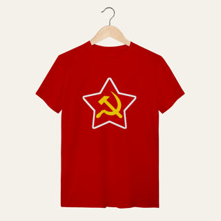 Nome do produto Camiseta Estrela Soberana: Unidade e Trabalho - VOZ ATIVA | Algodão 100% (Quality)