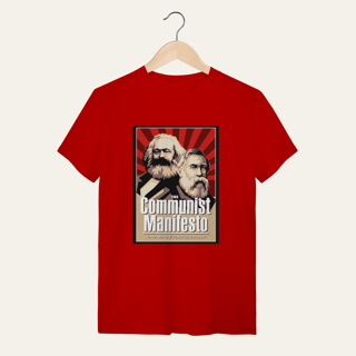 Camiseta Manifesto Comunista: Teoria e Luta - VOZ ATIVA | Algodão 100% (Quality)