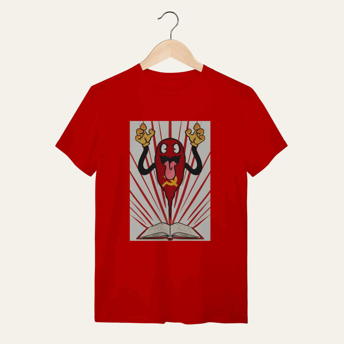 Camiseta Fantasma do Comunismo - VOZ ATIVA | Algodão 100% (Quality)