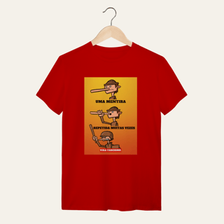 Camiseta Mentira e Fascismo - VOZ ATIVA | Algodão 100% (Quality)