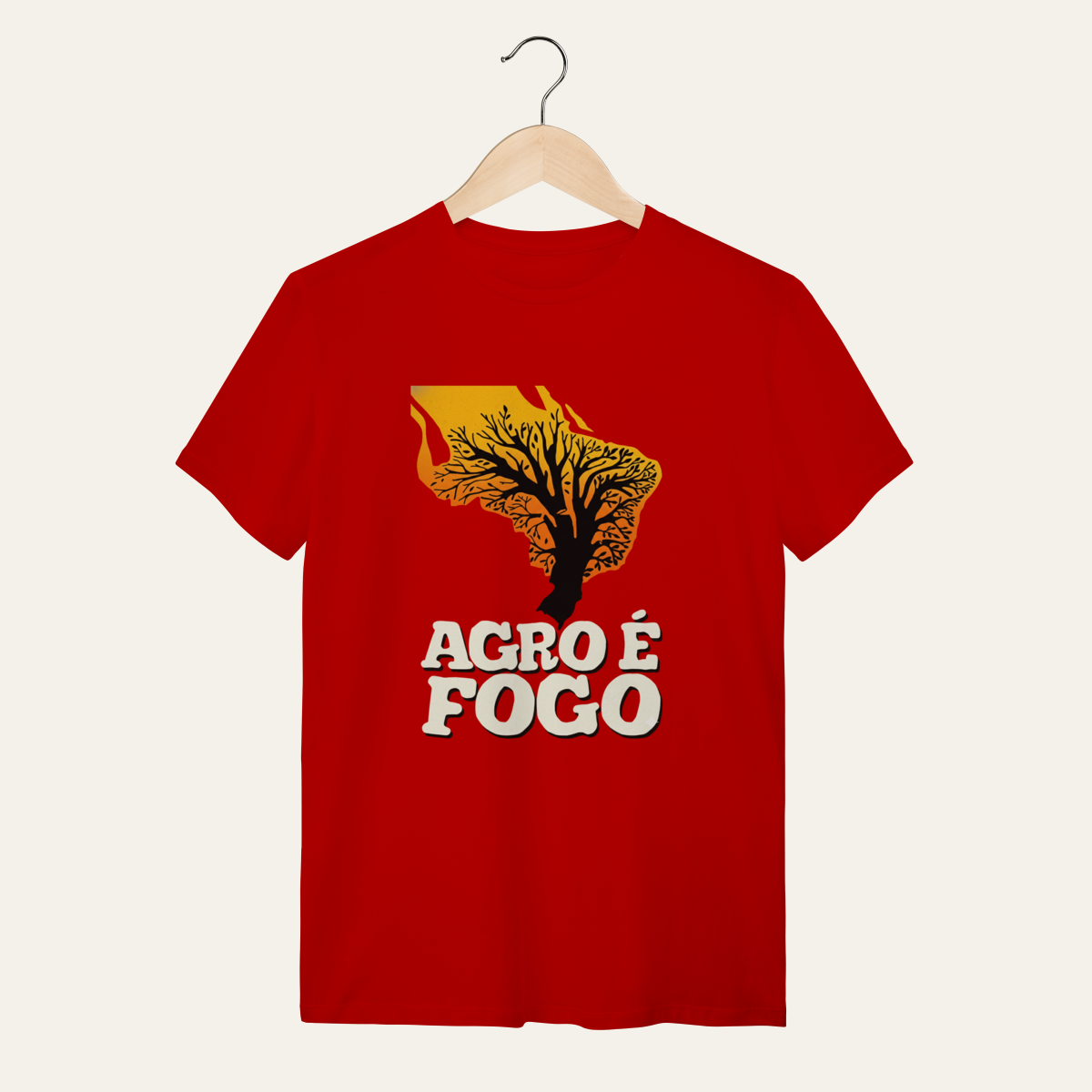Nome do produto: Camiseta Agro é Fogo: Terra e Natureza - VOZ ATIVA | Algodão 100% (Quality)