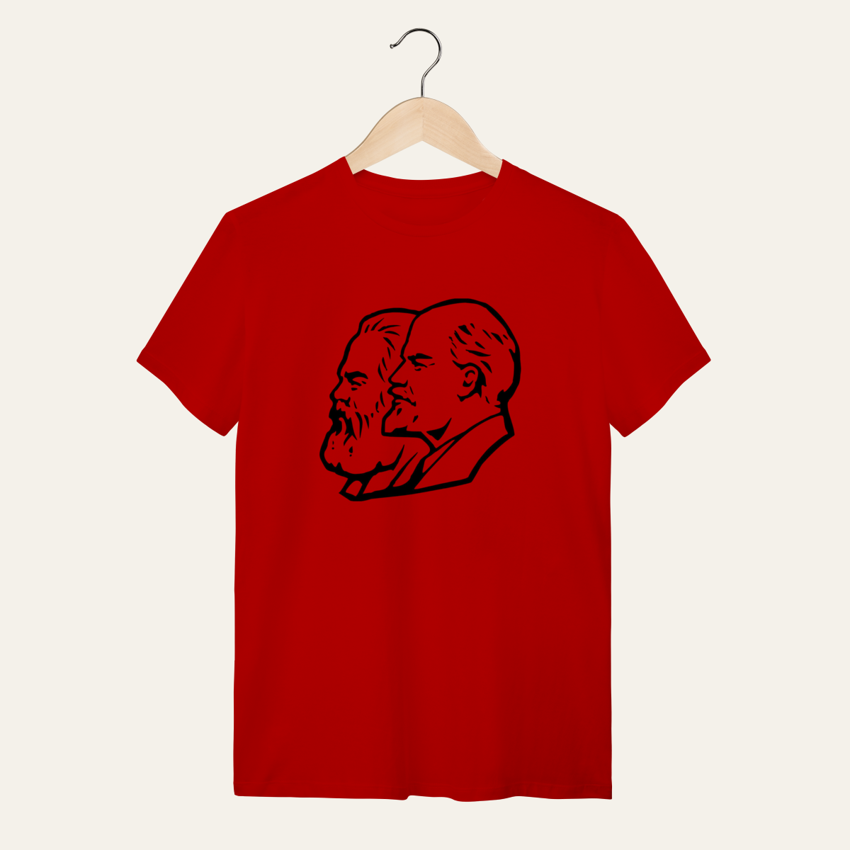 Nome do produto: Camiseta Marx, Engels e Lenin: Teoria e Fundamentos - VOZ ATIVA | Algodão 100% (Quality)
