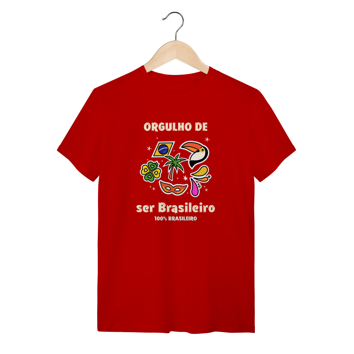 Camiseta Orgulho de Ser Brasileiro: Luta e Resistência - VOZ ATIVA | Algodão 100% (Quality)