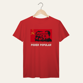 Nome do produto Camiseta Poder Popular: Teoria e Prática - Voz Ativa | Algodão 100% (Prime-Premium)