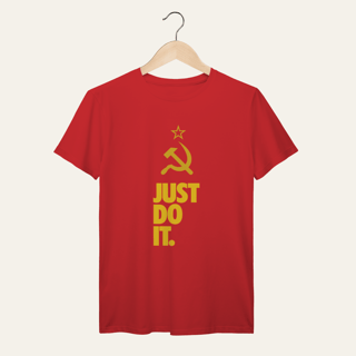 Nome do produto Camiseta Socialismo Just Do It: Ação Popular - VOZ ATIVA | Algodão 100% (Prime-Premium)
