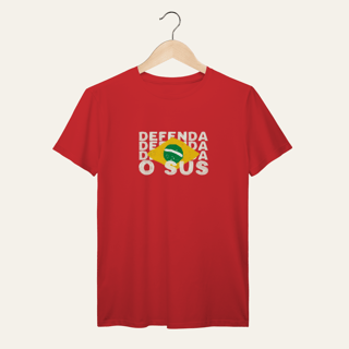 Nome do produto Camiseta Defenda o SUS: Soberania e Saúde - VOZ ATIVA | Algodão 100% (Prime-Premium)