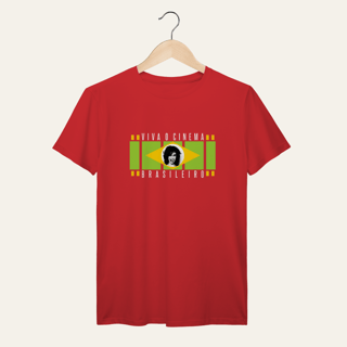 Nome do produto Camiseta Viva o Cinema Brasileiro: Arte e Cinema - VOZ ATIVA | Algodão 100% (Prime-Premium)