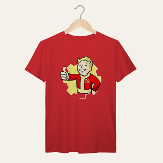 Nome do produto Camiseta Vault Boy Revolucionário: Sátira Ativa - VOZ ATIVA | Algodão 100% (Prime-Premium)