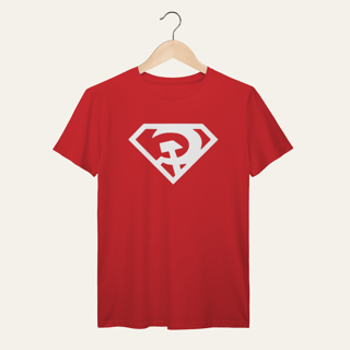 Nome do produto Camiseta Super-Homem Revolucionário: Sátira Ativa - VOZ ATIVA | Algodão 100% (Prime-Premium)