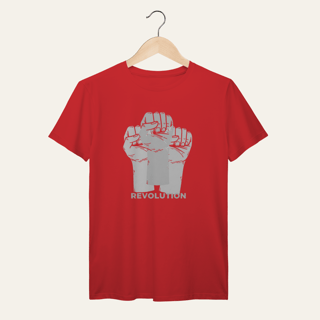 Nome do produto Camiseta Revolution: União e Resistência - VOZ ATIVA | Algodão 100% (Prime-Premium)