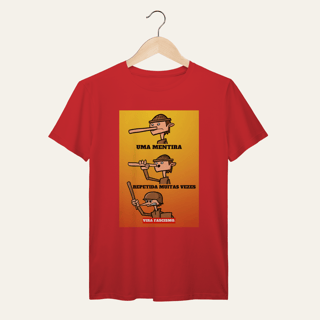 Nome do produto Camiseta Mentira e Fascismo - VOZ ATIVA | Algodão 100% (Prime-Premium)