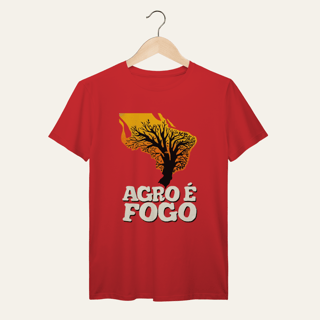 Nome do produto Camiseta Agro é Fogo: Terra e Natureza - VOZ ATIVA | Algodão 100% (Prime-Premium)