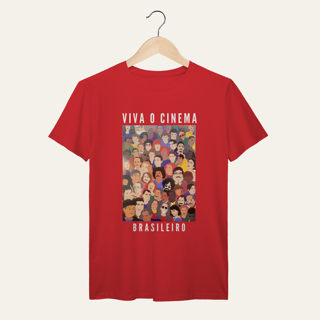 Nome do produto Camiseta Viva o Cinema Brasileiro: Galeria de Ícones - VOZ ATIVA | Algodão 100% (Prime-Premium)