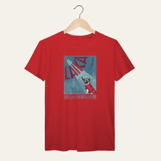 Nome do produto Camiseta Laika: The Spacedog - Socialismo no Mundo | Algodão 100% (Prime-Premium)
