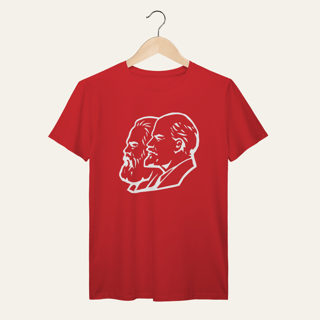 Nome do produto Camiseta Marx, Engels e Lenin: Socialismo no Mundo - VOZ ATIVA | Algodão 100% (Prime-Premium)
