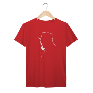 Nome do produto Camiseta Fidel Castro Silhueta: Heróis do Povo - VOZ ATIVA | Algodão 100% (Prime-Premium)