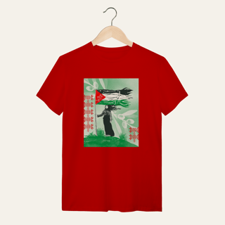 Nome do produto Camiseta Resistência Palestina: Luta e Resistência - VOZ ATIVA | Algodão 100% (Quality)