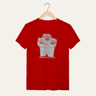 Nome do produto Camiseta Revolution: União e Resistência - VOZ ATIVA | Algodão 100% (Quality)