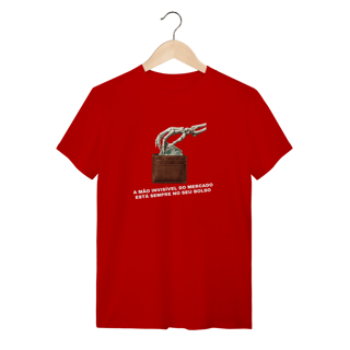 Nome do produto Camiseta Mão Invisível do Mercado: Sátira Ativa - VOZ ATIVA | Algodão 100% (Quality)