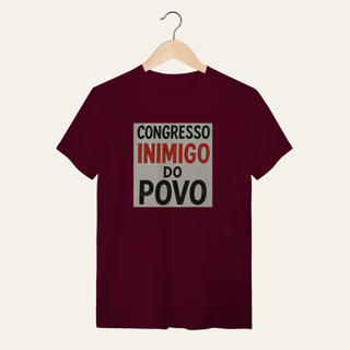 Nome do produto Camiseta Congresso Inimigo do Povo: Resistência e Luta - VOZ ATIVA | Algodão 100% (Quality)